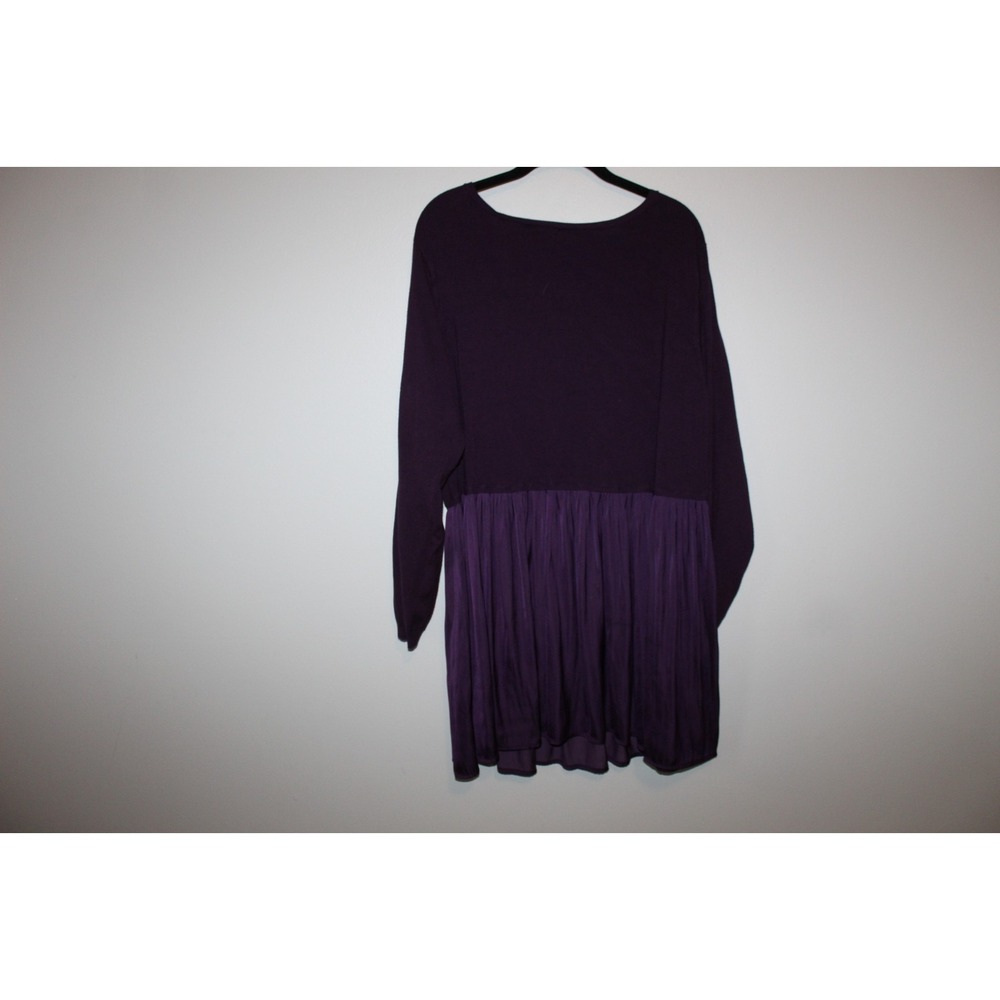 Torrid Pullover V-Neck Babydoll Sweater Purple Women's 5 5X H14633 - Picture 8 of 11